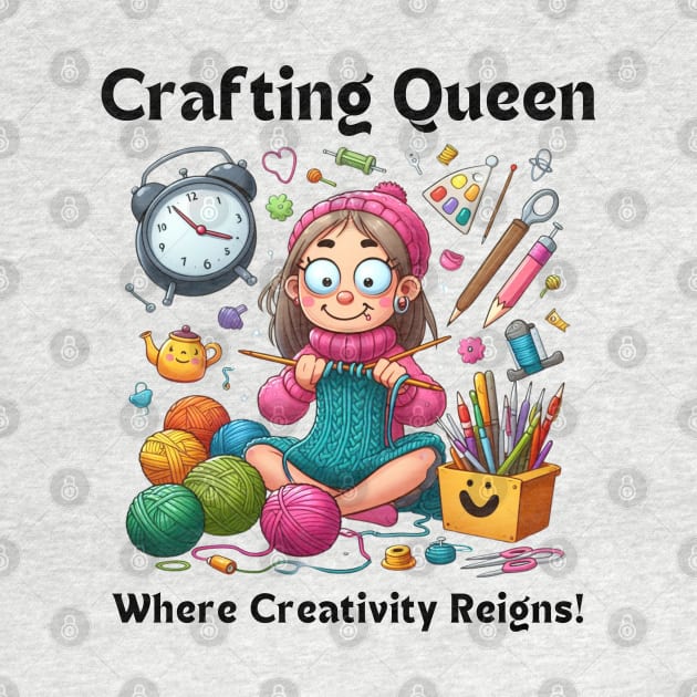 Crafting Queen:  Where Creativity Reigns Knitting by MugMusewear